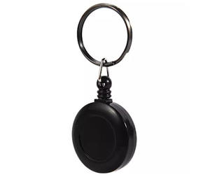 Ventilador de mano portátil de acero retráctil automático de alta calidad con llavero, mini abanico volador con impresión UV, fácil de usar para promociones empresariales. - Product Image 4