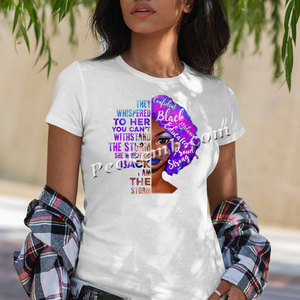 Frlitter litter eat ransfer ron on elanelanin irirl inyl undundle lack omen para shirts ustom shirts camisetas - Product Image 5