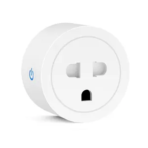 LEDEAST Tuya Smart 16A Mini WiFi Smart Plug Socket avec fonction de mesure de puissance pour Alexa Google Voice Control