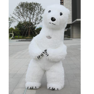 Karikatür Anime tavşan maskot süper yumuşak peluş şişme kostüm kask özel boyutları partiler festivaller paskalya tavşanı noel - Product Image 5