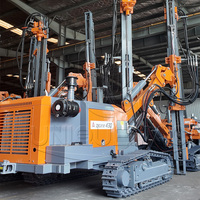 Foreuse diesel sur chenilles ZGYX 430, équipement minier robuste, machine de forage industrielle orange
