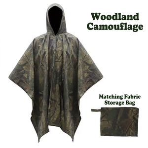 Poncho Impermeable para Lluvia DF1019 con Capucha y Bolsa de Almacenamiento para Camping - Product Image 4
