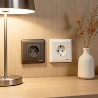 Prises murales de type E certifiées CE, norme européenne 16A 250V, prises électriques Schuko pour hôtel, appartement, bureau, projet