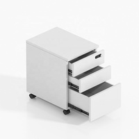 Armoire de rangement Mobile en bois et métal, 1 pièce, 2 ou 3 tiroirs, armoire de remplissage et de bureau, en acier