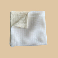 Couverture en coton mousseline gaufrée réversible pour enfants, idéale pour lit, poussette et transat – Parfaite pour dormir et se détendre