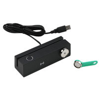 Lecteur multifonctionnel POS Combo LIF, matériau ABS, lecteur RFID, lecteur d'empreintes digitales, lecteur MSR, lecteur Ibutton, lecteur NFC, interface HID-USB, 13,56 MHz