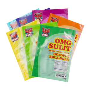 Sacchetto di Mylar stampato personalizzato sacchetto di plastica termosalda Chips caramelle al sale caramelle gommose lecca imballaggio <span class=keywords><strong>alimentare</strong></span> borsa a tre lati <span class=keywords><strong>fabbrica</strong></span> - Product Image 2