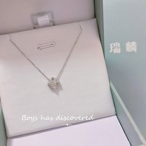 Ensemble de bijoux Xinfly en or pur 18 carats avec collier et boucles d'oreilles sertis de diamants de 0,15 ct - Product Image 3