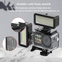 40M Housse étanche pour caméra d'action Boîtier d'accessoires de plongée pour DJI OSMO ACTION 5 Pro 3 4 W/ Cold Shoe
