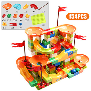 Marble Race Run Khối Lớn 77-308 Khối Xây Dựng Thành Phố Tương Thích Khối Trượt Phễu Đồ Chơi Gạch Lớn Tự Làm - Product Image 3