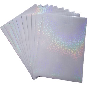 <span class=keywords><strong>Feuille</strong></span> A4 transparente en PP PVC, film de plastification à froid holographique en forme de cœur, film de plastification holographique auto-adhésif, <span class=keywords><strong>feuille</strong></span> décorative - Product Image 1