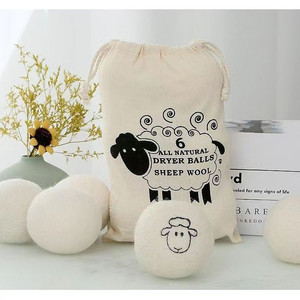 Bolas para secadora de lana sin crueldad <span class=keywords><strong>Aldi</strong></span> hechas a mano para reducir las arrugas de la ropa reemplaza las hojas de secadora bolas de secado de ropa de lana - Product Image 3