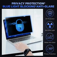 Filtre de confidentialité pour ordinateur portable, protection d'écran anti-espionnage pour 15,6 pouces