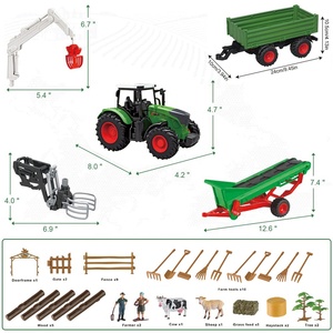 Ensemble de jeu de <span class=keywords><strong>tracteur</strong></span> agricole 45 pièces 3902, figurines d'animaux de ferme, clôtures, camion de fermier pour enfants - Product Image 6