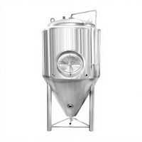 Fermenteur de bière professionnel HG 3000L en acier inoxydable avec enveloppe à fossettes pour fermentation isobare, idéal pour les usines de fabrication et les hôtels