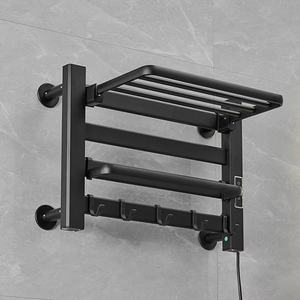 Vente directe d'usine mural noir sèche-linge chauffant salle de bain radiateur chauffe-serviettes électrique porte-serviettes - Product Image 5