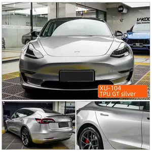 TPU Metallic White 5 Years Warranty Heat Repair Gloss Anti Scratch Non Yellowing Car Wrap TPU TPH PPF Paint Protection Film