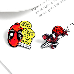 Phim Pins Nổi Tiếng Anime Pikachu Spiderman Men Kim Loại Pins Người Hâm Mộ Phim Hoạt Hình Trâm Cài Phù Hiệu Ve Áo Quần Áo Túi Pins - Product Image 2