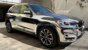 Lucide bolle senza aria estensibili PVC rivestimento posteriore in carta argento specchio cromato pellicola in vinile - Product Image 2