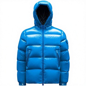 Chaqueta Acolchada para Hombre, Abrigo de Invierno Cálido para Exteriores, Chaqueta de Burbujas Personalizada de Alta Calidad con Cuello Alto, Transpirable, de Poliéster, Estilo Moderno - Product Image 1