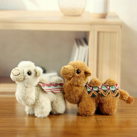 Porte-clés mini chameau en peluche ethnique, breloque de sac animal du désert en forme de chameau, cadeau souvenir de voyage