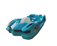 Promotion pour adultes enfants pédalo bateau eau pédalo voitures parc aquatique électrique manèges en polyéthylène résidentiel