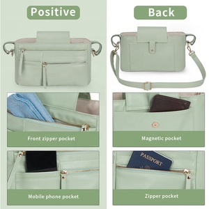 Sac de rangement universel léger pour poussette, organisateur de poussette antidérapant avec housse et porte-gobelet isotherme - Product Image 5