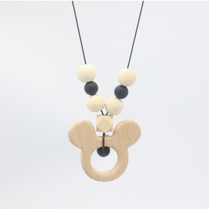 Collar <span class=keywords><strong>de</strong></span> dentición <span class=keywords><strong>de</strong></span> silicona para dentición <span class=keywords><strong>de</strong></span> bebé, mordedor sensorial, collar <span class=keywords><strong>de</strong></span> lactancia - Product Image 3