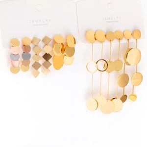 ต่างหูแฟชั่นสแตนเลสสตีลชุบทอง 18k คุณภาพสูง รูปทรงกลมขนาดใหญ่ สำหรับผู้หญิง เหมาะสำหรับงานปาร์ตี้และเดท - Product Image 4