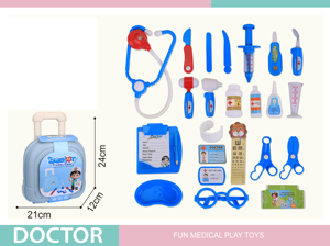 Trousse de Docteur pour Enfants, <span class=keywords><strong>Jouet</strong></span> de Simulation pour Garçons, <span class=keywords><strong>Valise</strong></span> Portable de Docteur/Infirmière, Armoire à Médicaments, Jouets de Médecin - Product Image 3