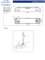 Alimentation LED à tension constante Eaglerise LS-75-24-LI-EXC 75W 24V 3.13A pour intérieur Dericsson