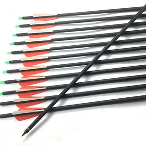 Freccia in carbonio da 31 pollici combinabile frecce da caccia portatili per arco composto e ricurvo (confezione da 12)