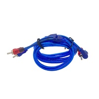 Kabel Audio Hifi RCA 2 Meter tembaga murni HAODA kabel Audio kualitas tinggi untuk penguat daya mobil