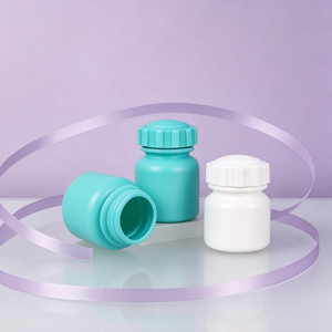 ขวดพลาสติกฝาเกลียวสำหรับบรรจุยา สีขาวอมฟ้า สำหรับยาเหลว - Product Image 1