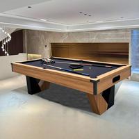 Fournisseur du Guangdong vend des tables de billard modernes de luxe haut de gamme en MDF pour villas, 7, 8 et 9 pieds