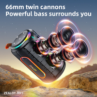Altavoz Inalámbrico para Exteriores Zealot MP1 de 60 W, Último Modelo en Venta, Portátil, Resistente al Agua, Subwoofer, Boombox, Altavoz Inalámbrico para Fiestas