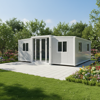 Villa modulaire préfabriquée portable à 2 étages de 40 pieds personnalisée, maison familiale, petits appartements, supermarché, hôtel, école