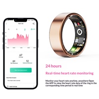 Nouvelle bague connectée R1000 2026, tracker d'activité physique, boîtier en acier, moniteur de fréquence cardiaque et de sommeil, étanche IP68 pour hommes et femmes