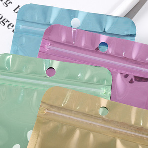 Transparent Aluminum Plated Zipper Bags For <b>Jewelry</b> Cosmetic <b>Packaging</b> Moisture Proof Sealing Bag 2cm Seal Length - Product Image 2