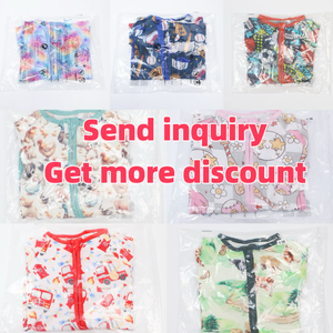 Fabricante Personalizado de Pijama Macacão para Bebês/Crianças com Impressão DTG em Malha de Bambu 100% Cru para Recém-Nascidos - Product Image 5