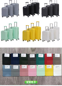 20 pollici 24 pollici, 28 pollici grigio caffè verde scuro Set di bagagli con ruote TSA Lock PP grandi <span class=keywords><strong>valigie</strong></span> con ruote - Product Image 2