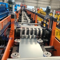 Petit pain automatique réglable de Purlins de section de profil en C en métal formant la machine pour l'usage de plancher avec l'engrenage et le moteur de roulement