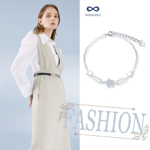 <span class=keywords><strong>Bracciale</strong></span> Charm italiano S925 <span class=keywords><strong>argento</strong></span> Full Sky Star <span class=keywords><strong>bracciale</strong></span> diamante pieno diamante - Product Image 3
