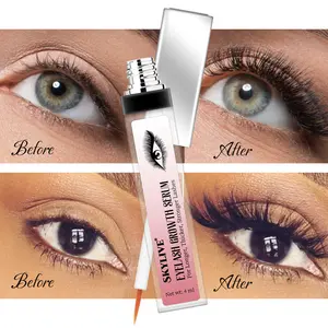 New Design 100% Organic Castor Oil Eyelash Growth Liquid Effective Lengthening Enhancer Eyelash Growth Serum Treatments