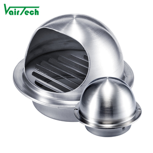 Couvercle d'évent en acier inoxydable 201 personnalisé capuchon de ventilation mural pour <span class=keywords><strong>extracteur</strong></span> externe étanche - Product Image 1