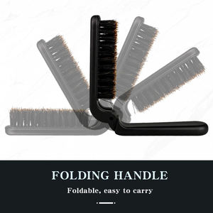 Brosse à barbe noire pliable avec manche en plastique et picots, pour barbe et <span class=keywords><strong>moustache</strong></span> - Product Image 3