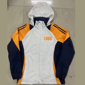 Veste coupe-vent à capuche de haute qualité pour le football, veste d'entraînement de football pour équipe, coupe-vent chaud et imperméable avec LOGO - Product Image 1