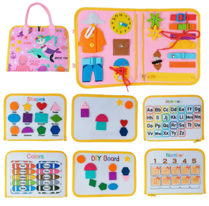 Prezzo migliore fornitura di fabbrica direttamente giocattoli Montessori in feltro scheda di apprendimento per ragazzi e ragazze regalo fatto da te come imparare a giocare - Product Image 4