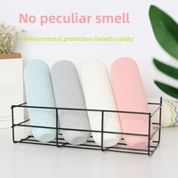 Étui de rangement portable pour brosse à dents de voyage, distributeur de brosse à dents avec gobelet de lavage, conteneur anti-poussière en plastique pour brosse à dents