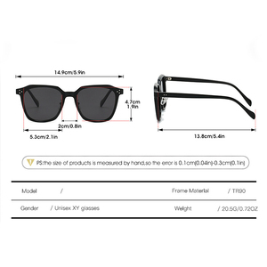 Gafas de Sol de Lujo para Mujer, Gafas de Sol Vintage Tr90 de Diseño, Gafas de Moda para Hombre 2026, Gafas de Sol Cuadradas de Alta Calidad - Product Image 5